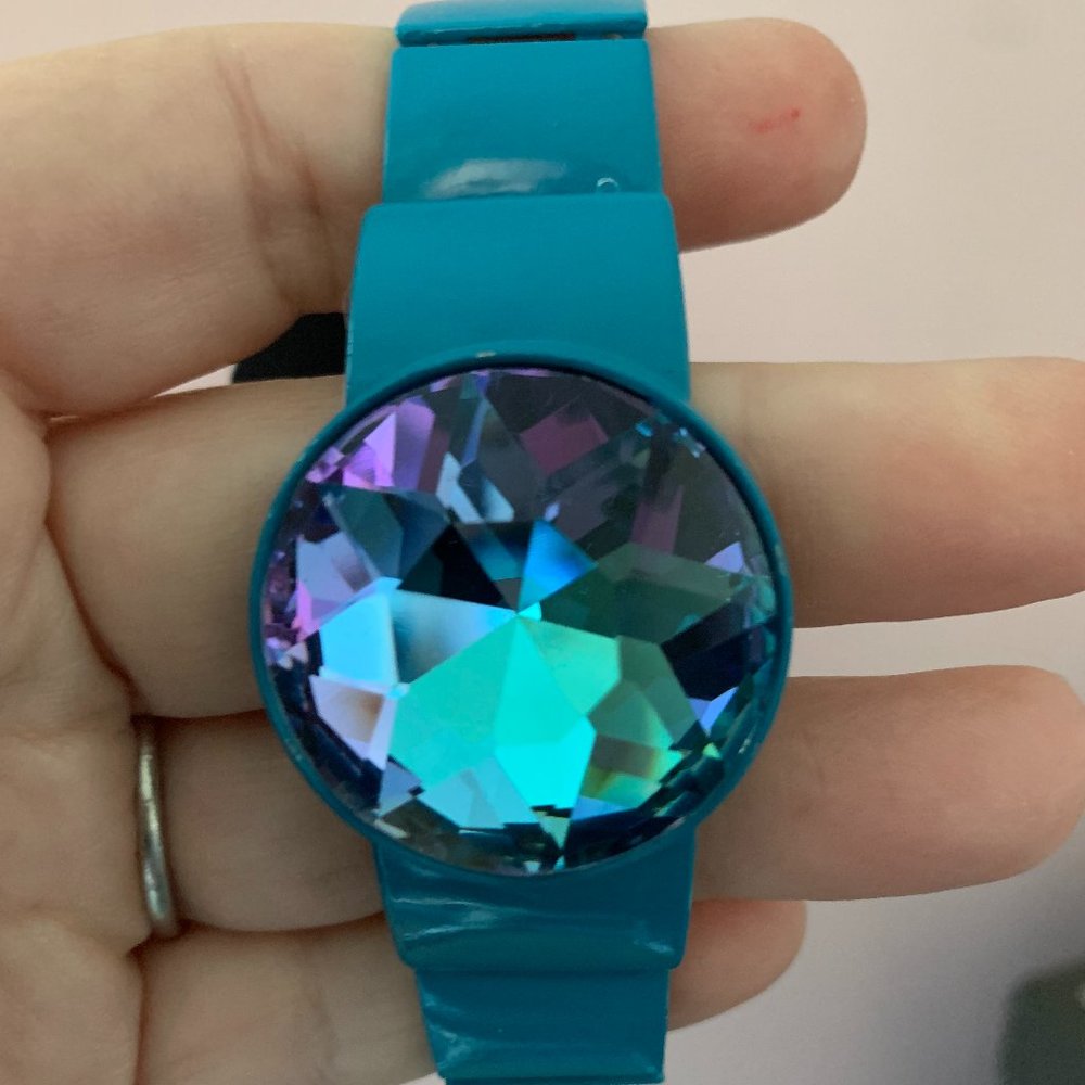 Paparazzi Exaggerated Ego Blue Stretchy Bracelet